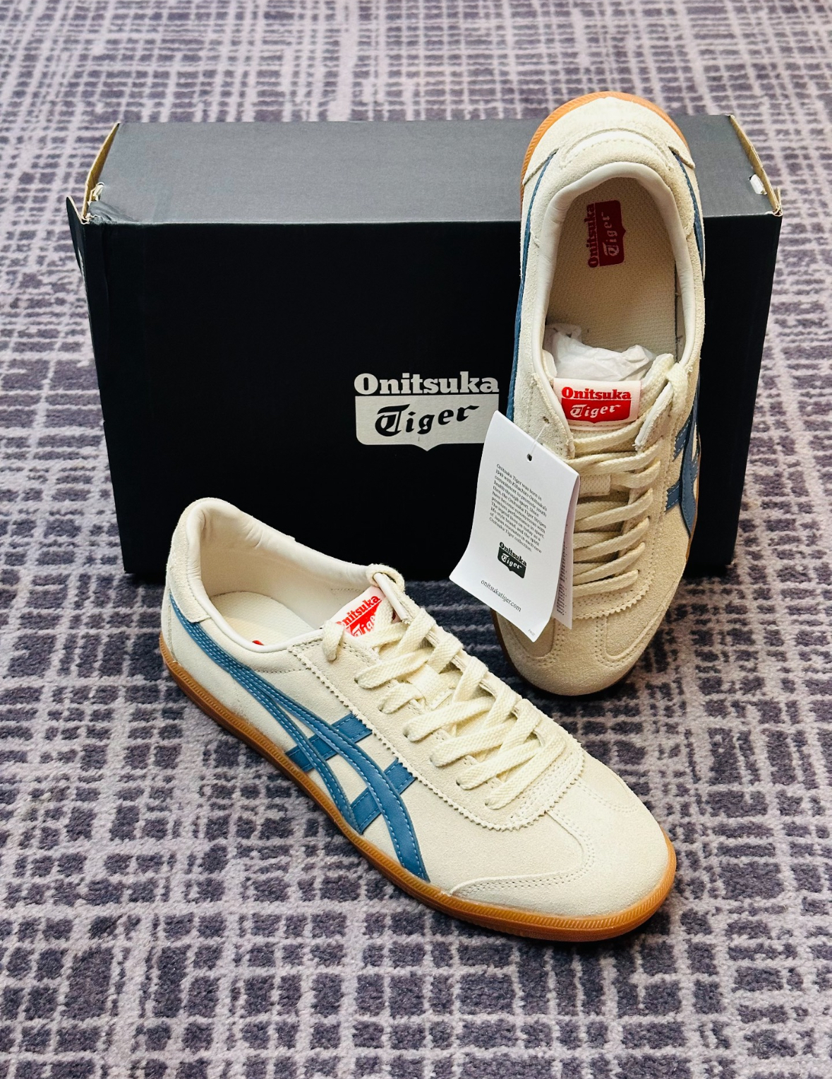 Onitsuka Tiger Tokuten 鬼塚虎米白藍色德訓鞋1183A907-701/預購