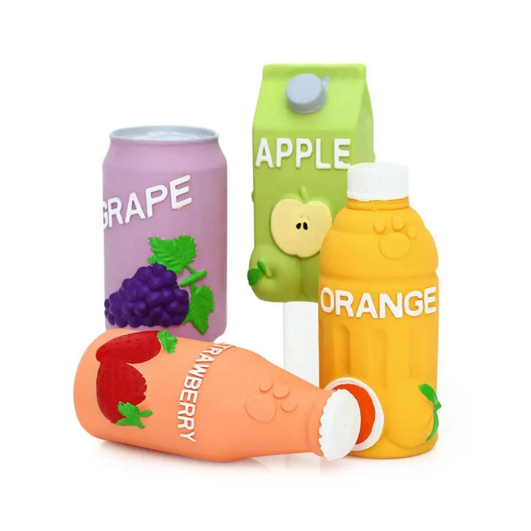 寵物發聲玩具 草莓汁瓶 中號 5.4x12.2cm