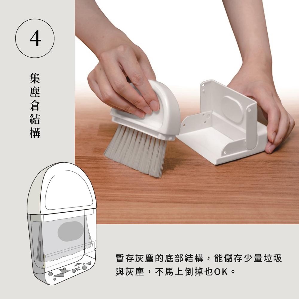 《azuma》sm@rt系列磁吸式桌上型小掃具組