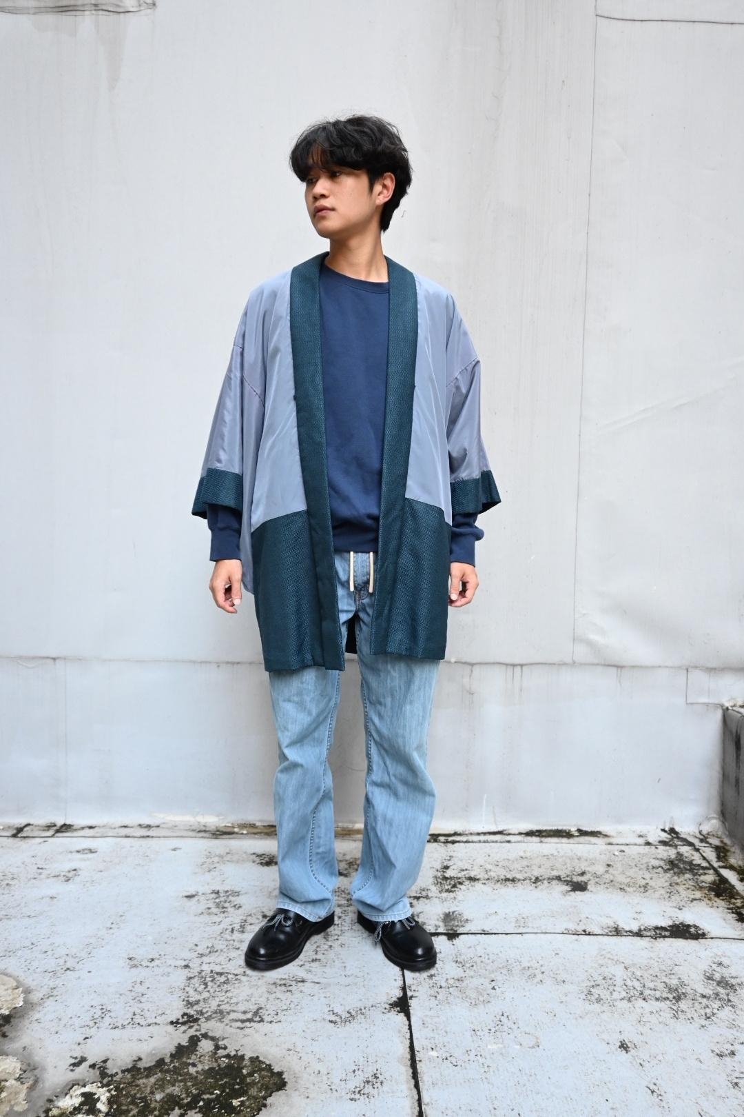 Vintage Japan Haori Jacket *Scenery Print