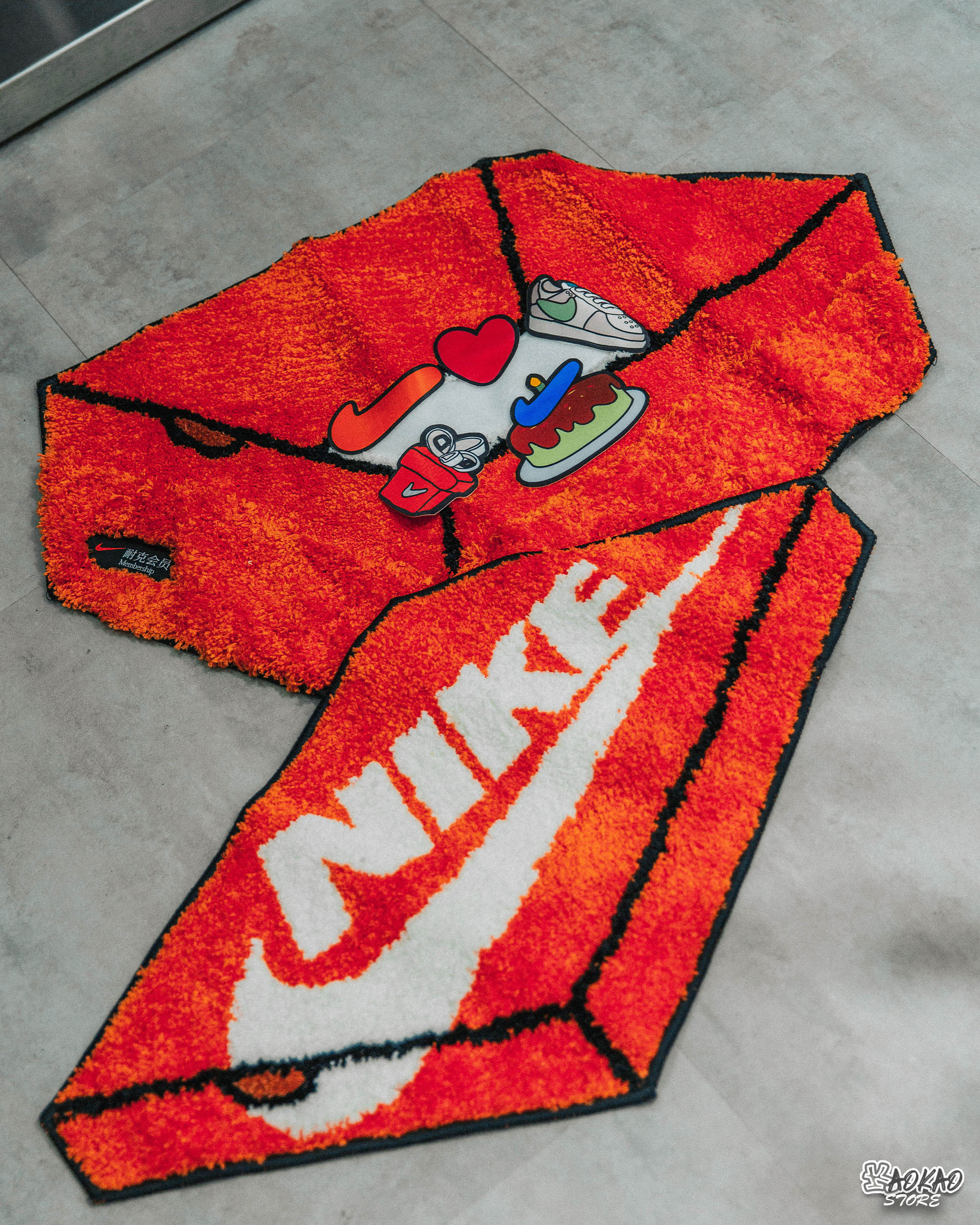 NIKE 海外會員限定 拼拼鞋盒地毯【OG053-801A】