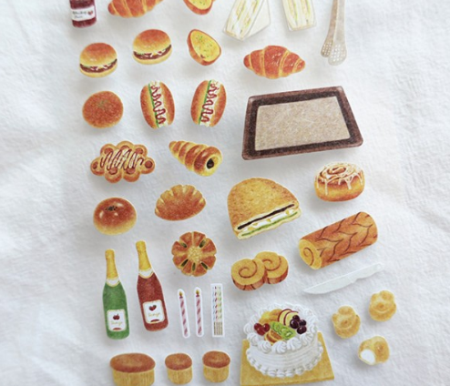 不透明款式 古早味烘培 貼紙｜SUATELIER 韓國