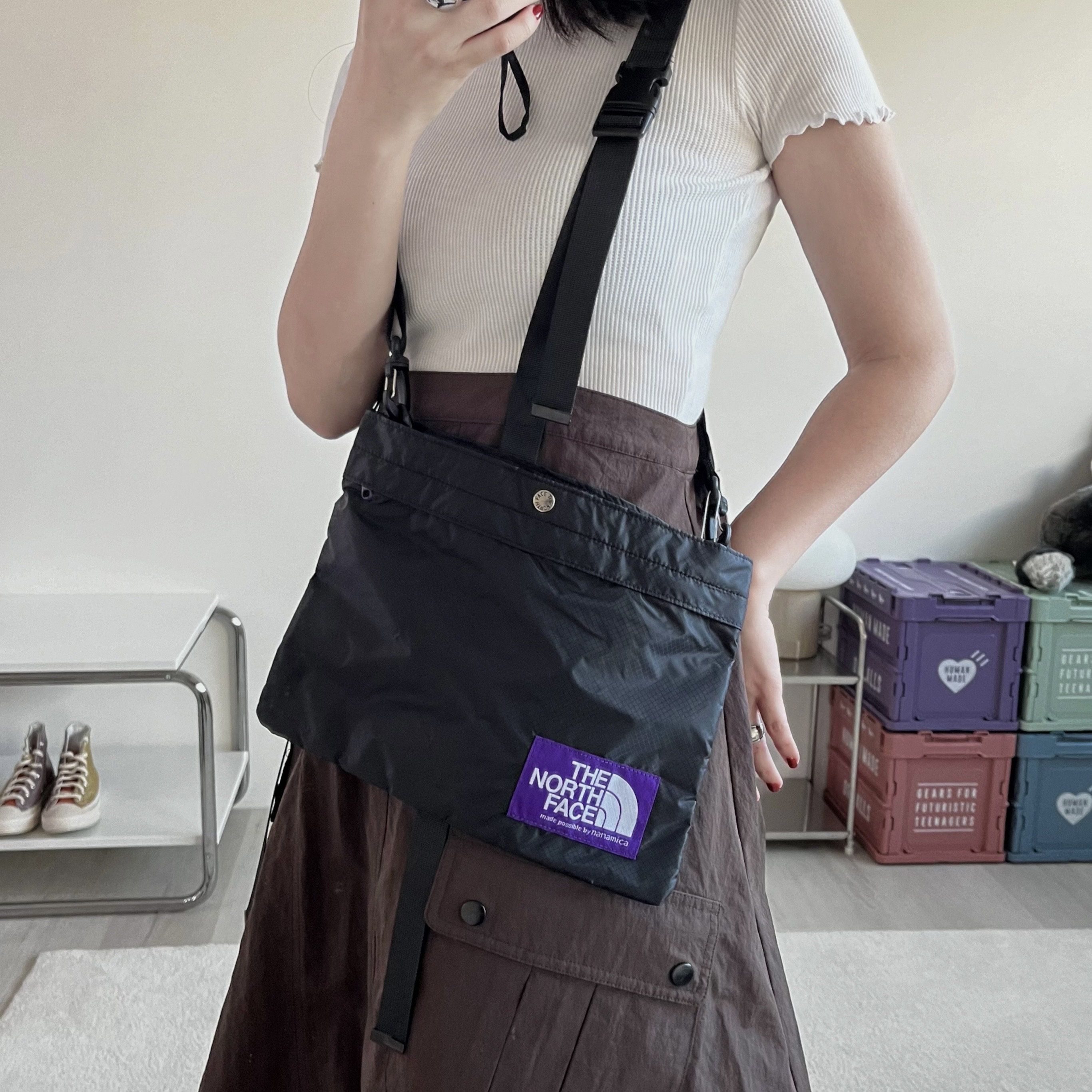 現貨┃日本 紫標 TNF Light Weight Shoulder Bag 抗撕裂 輕量 小包 肩背包