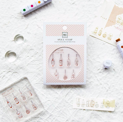 MU|【My Icon Stamp】水晶印章、透明印章、花瓶印章 (no.39,no.40,no.41)