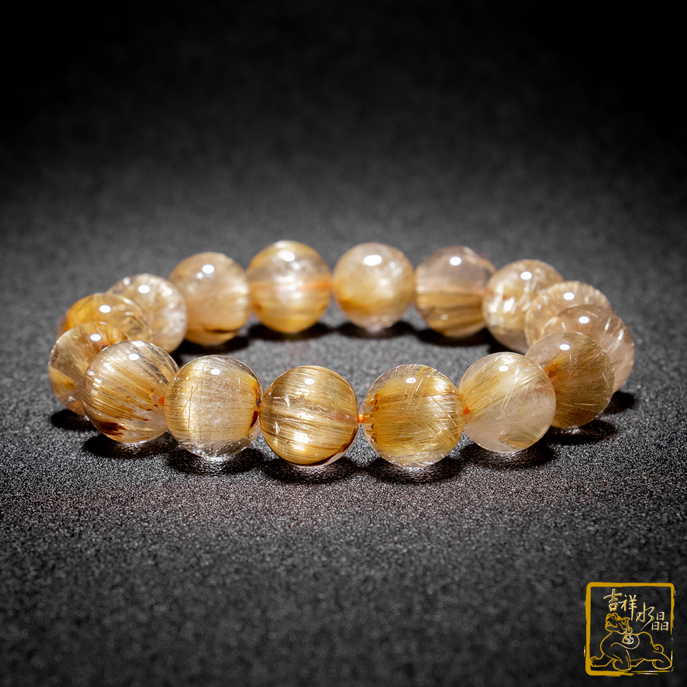 鈦晶手珠 13.7mm 強力招財