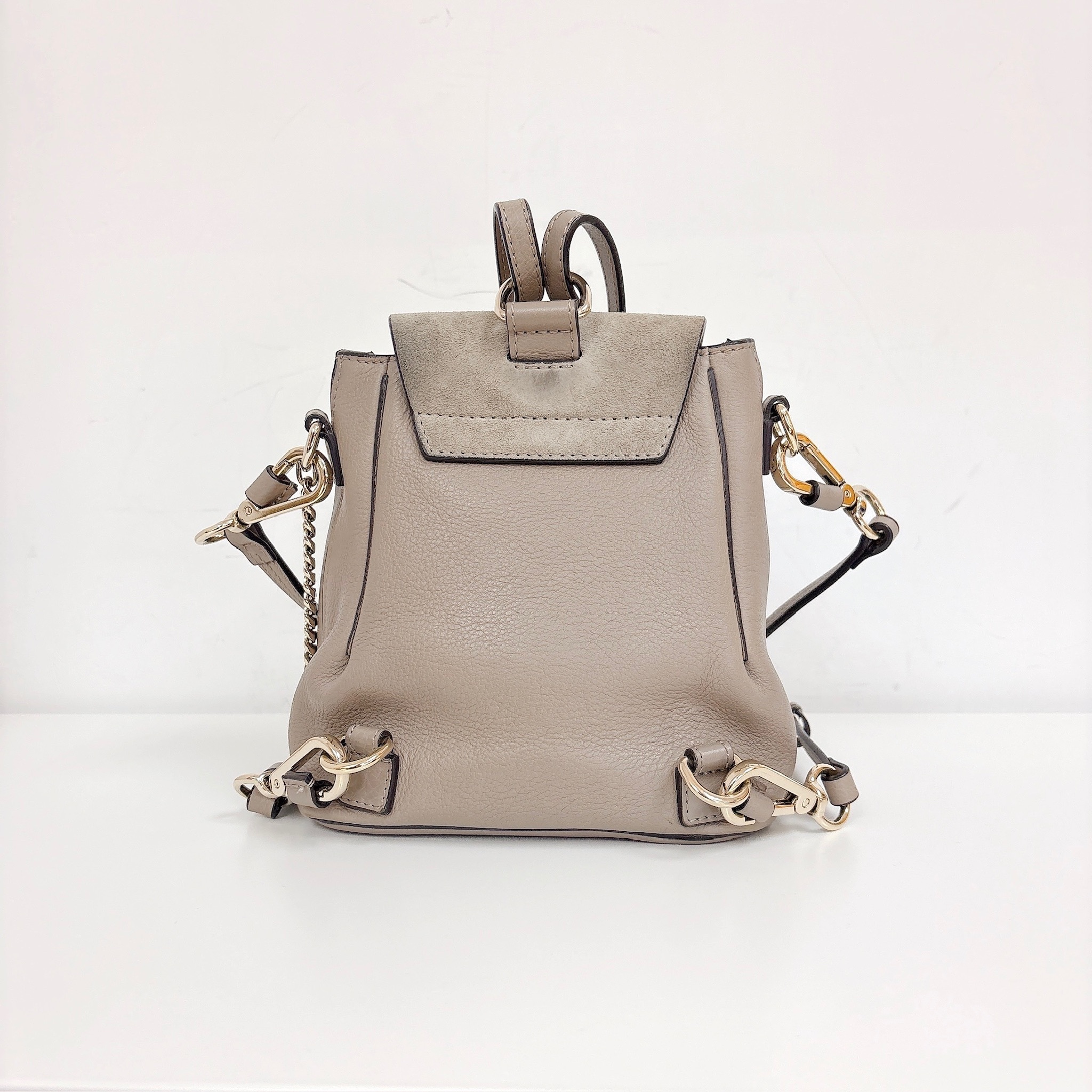 Chloe Faye Mini Bag - Beige / Ghw