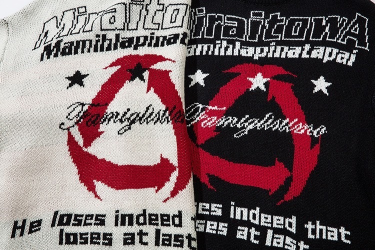 高階小眾設計感休閒針織衫