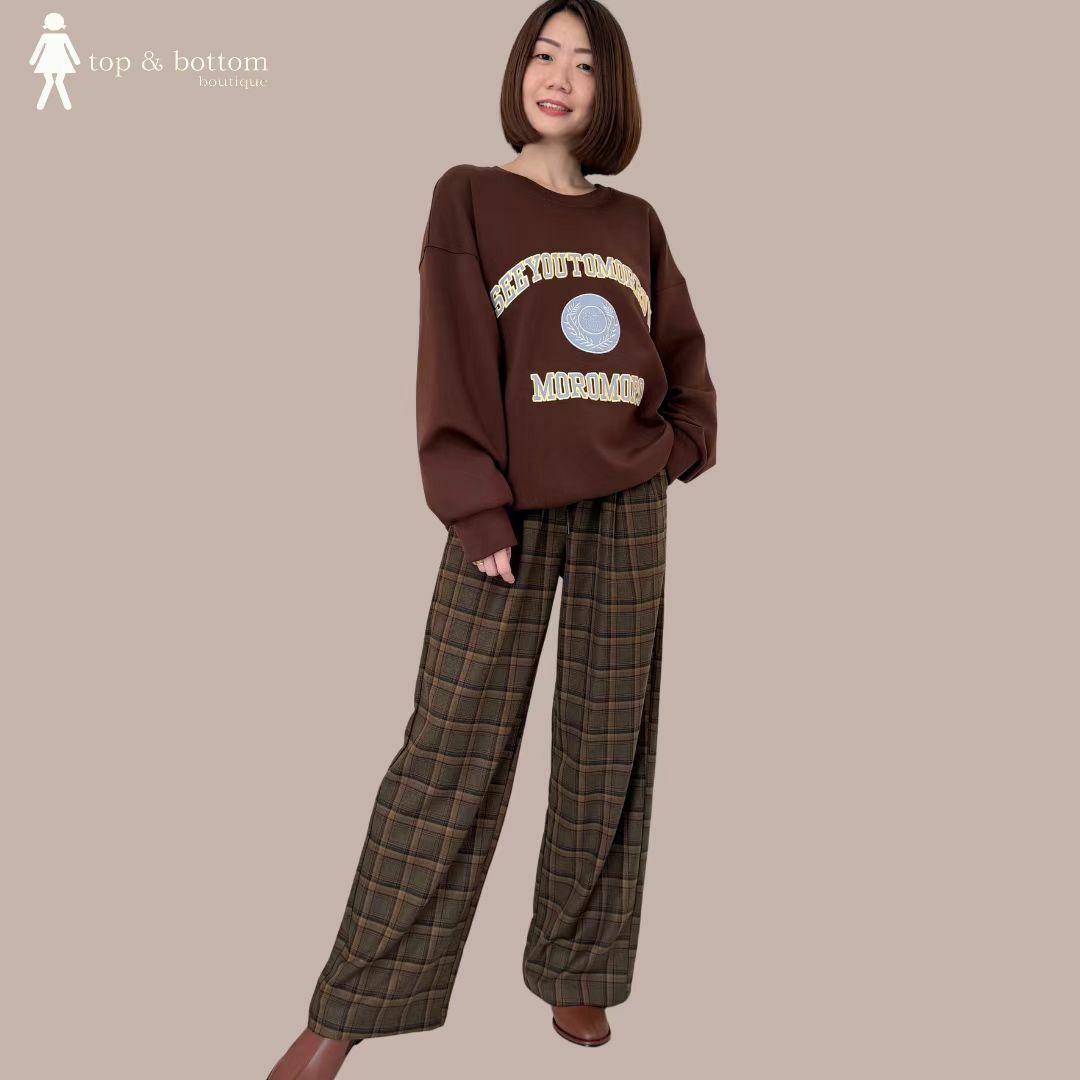 EMBROIDERED WORDING LONG SWEATER