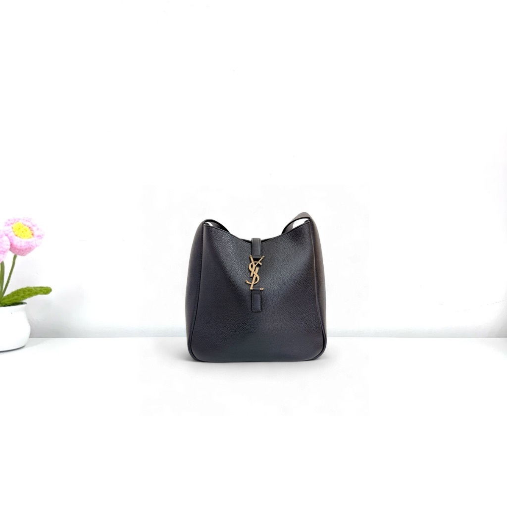 YSL Hobo Small Bag - Black / Ghw