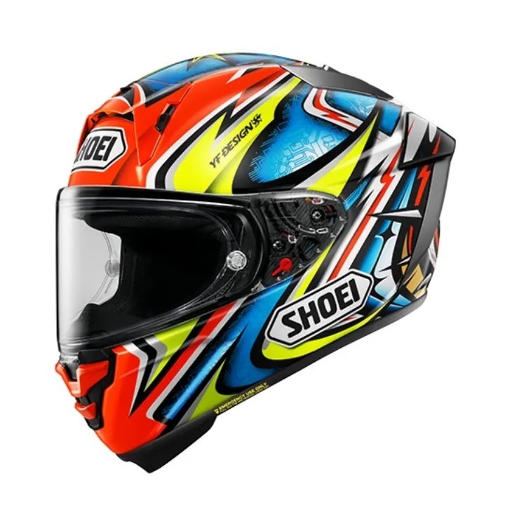 SHOEI X-FIFTEEN (X15) DAIJIRO TC-1 亮光黑黃藍 加藤大治郎 選手彩繪 頂級賽道帽款