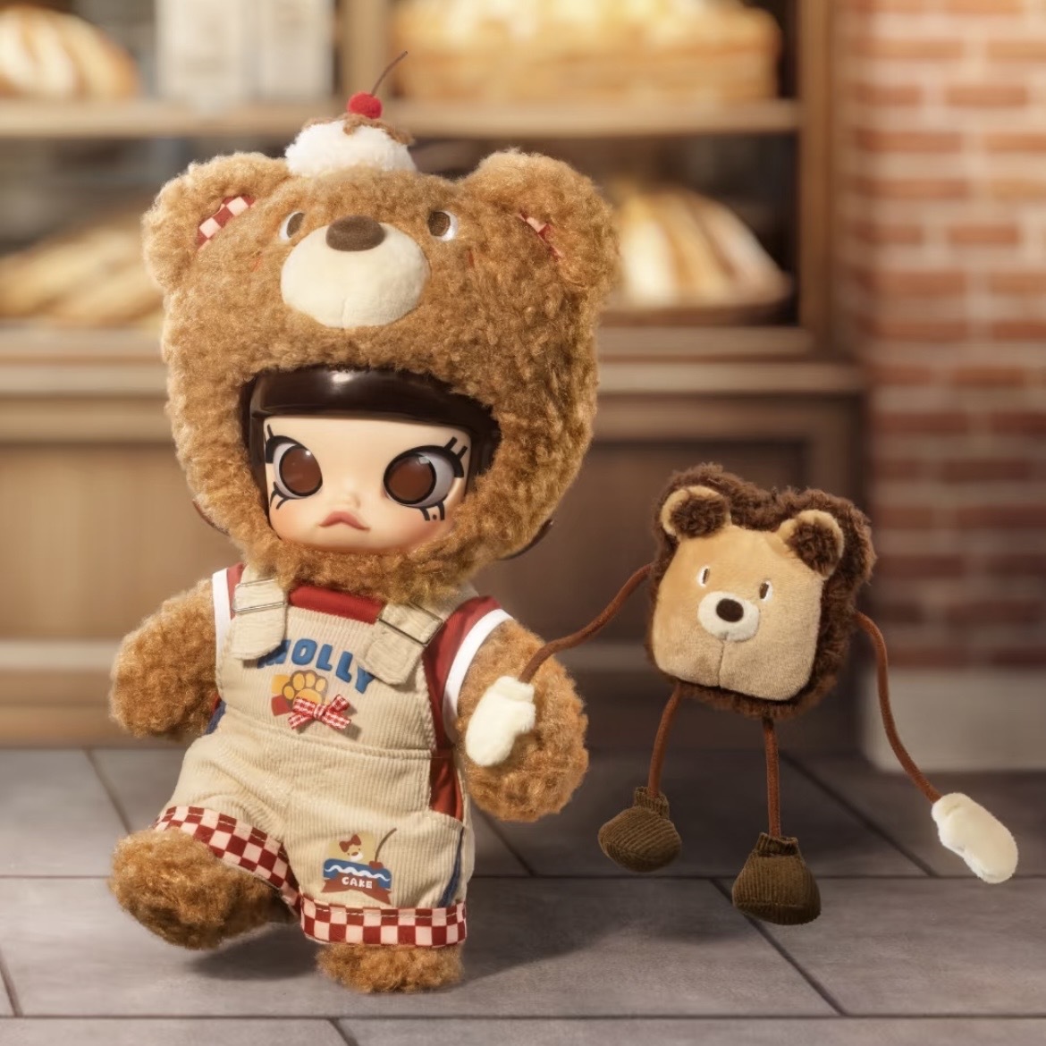 Molly Bear Bread Action Figure 小熊麵包 可動人偶 絨毛娃 正品 泡泡瑪特 POPMART
