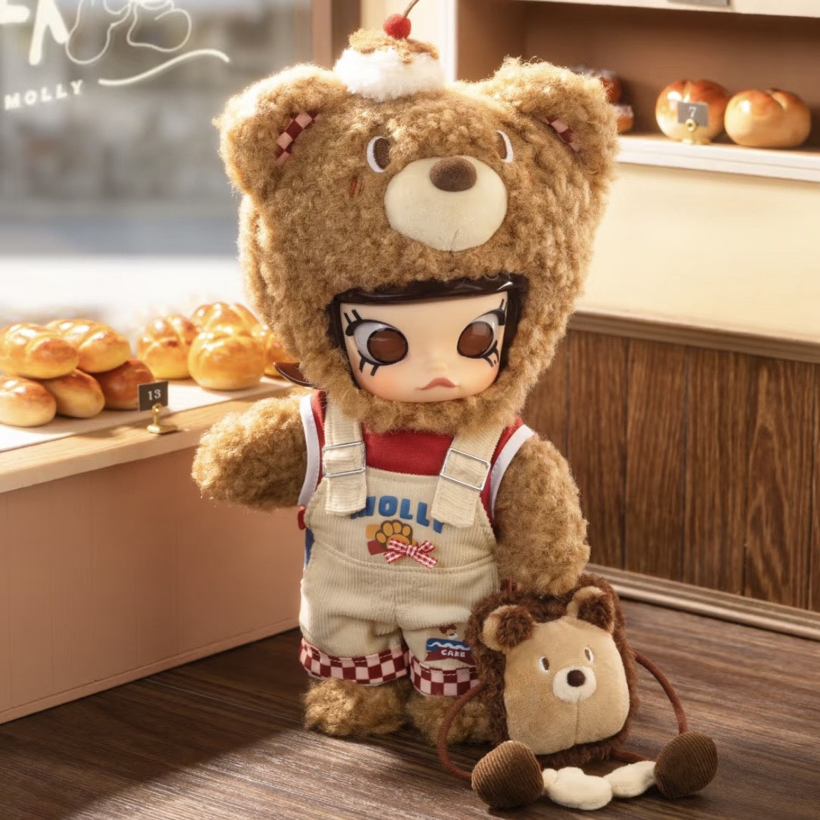 ぬいぐるみ MOLLY Bear Bread POPMART MOLLY Bear Bread 1/8 Action Figure - POP MART (United States)