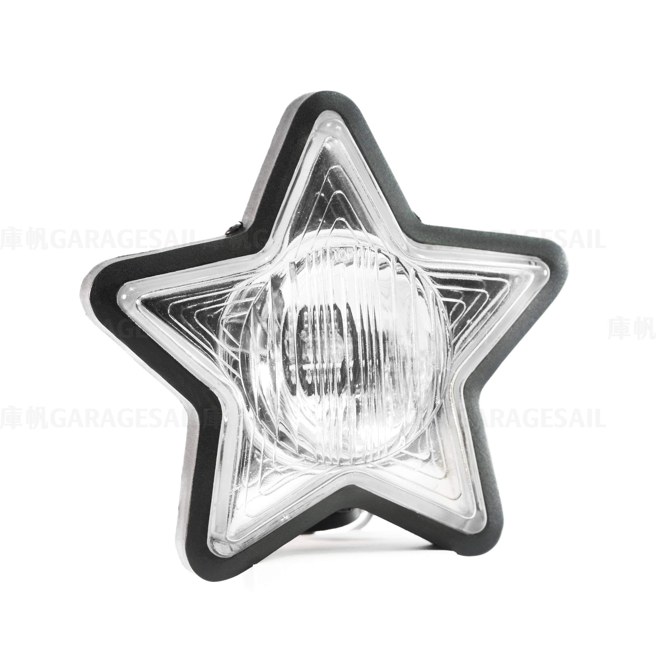 星星 薄型 下鎖式 大燈 透明