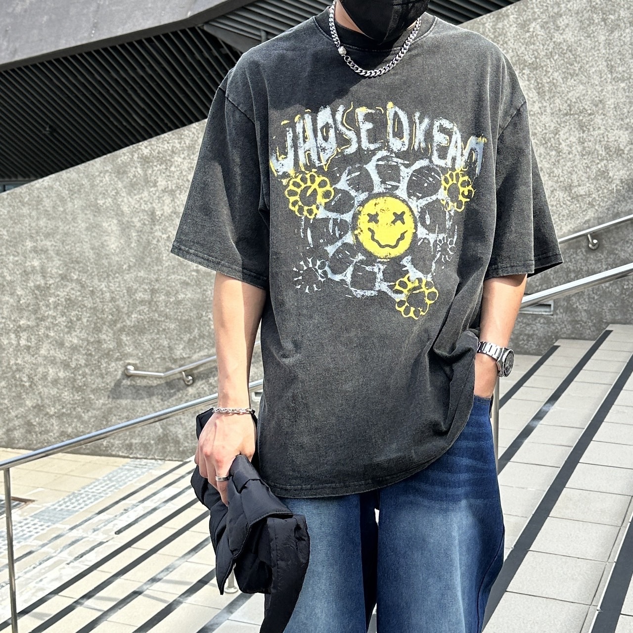 (GOAL)  詭譎笑臉 雛菊 水洗短T AWRA 98988