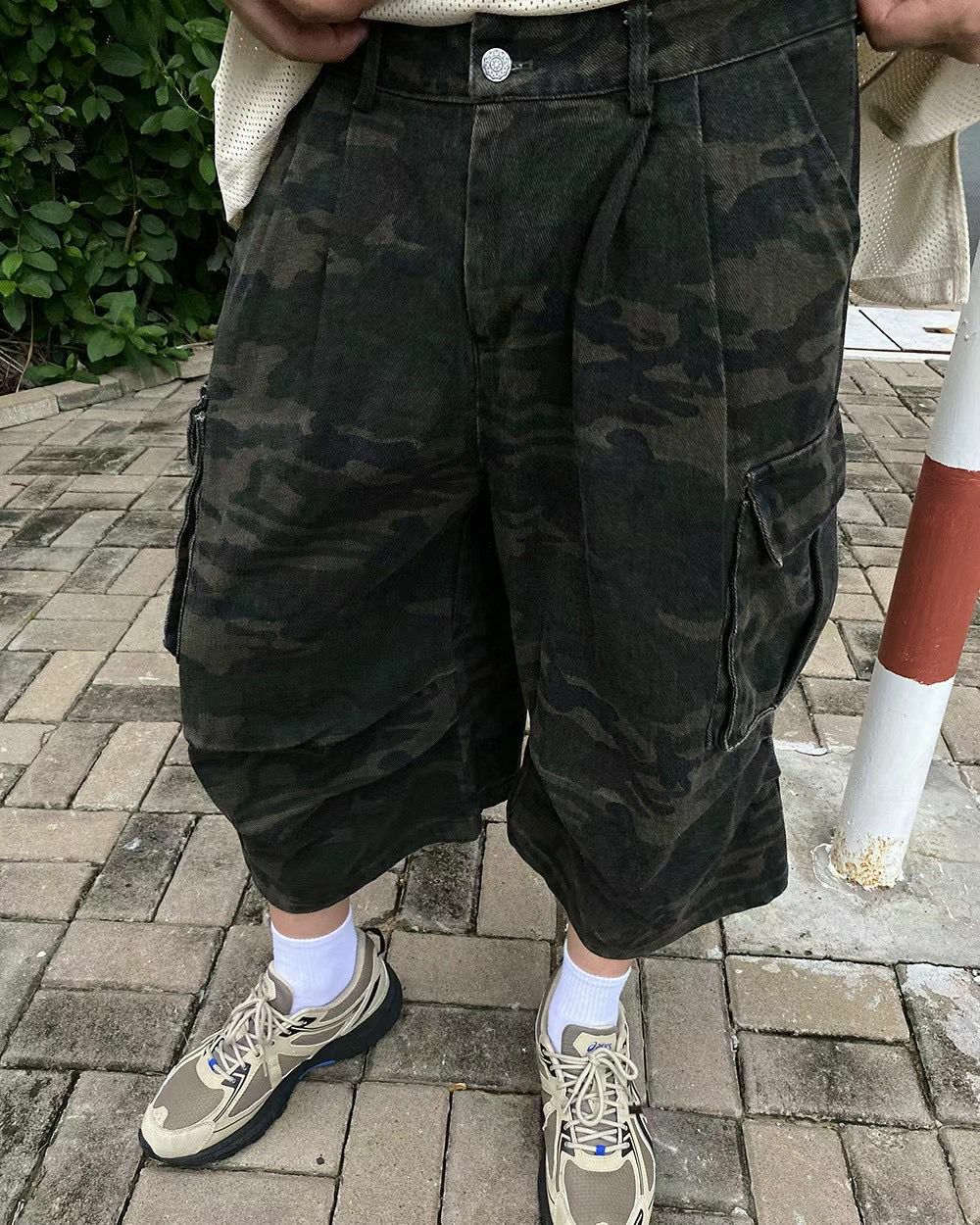 迷彩工裝鬆身短褲 VOLT-069P