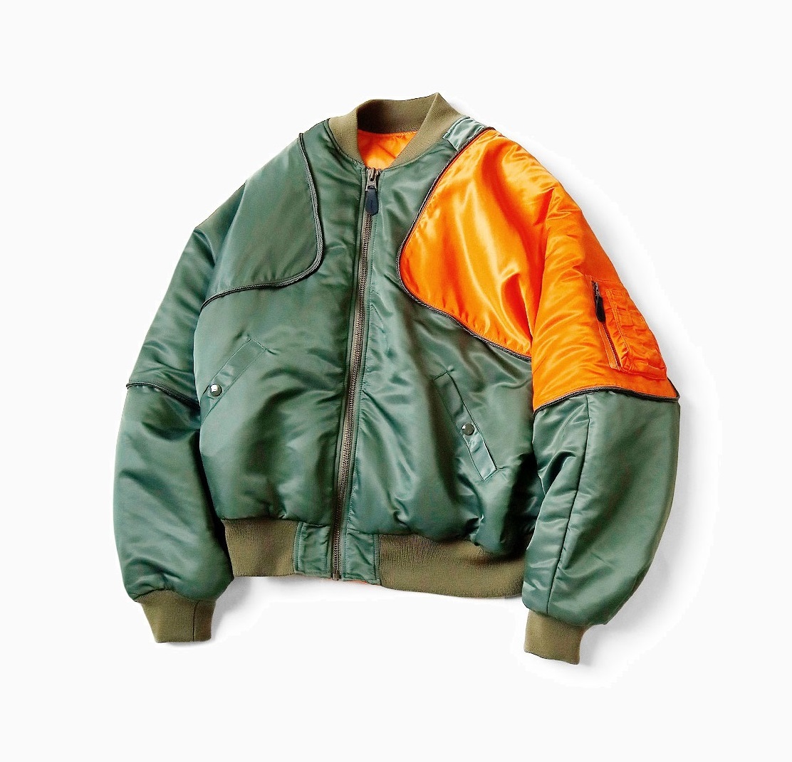 KAPITAL 2024 A/W MA-1 NYLON SIAMESE BOMBER JACKET - PRE ORDER ITEM (預訂中)