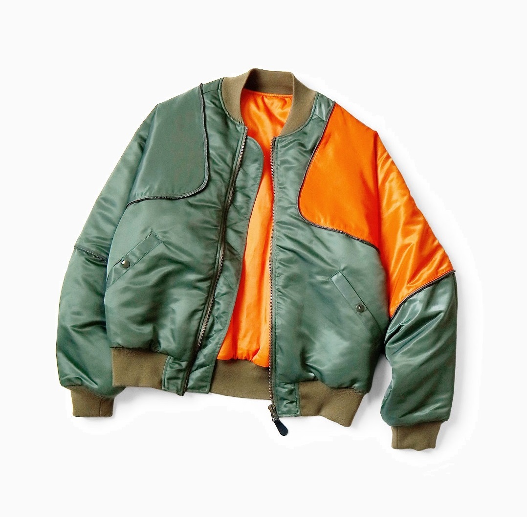 KAPITAL 2024 A/W MA-1 NYLON SIAMESE BOMBER JACKET - PRE ORDER ITEM (預訂中)