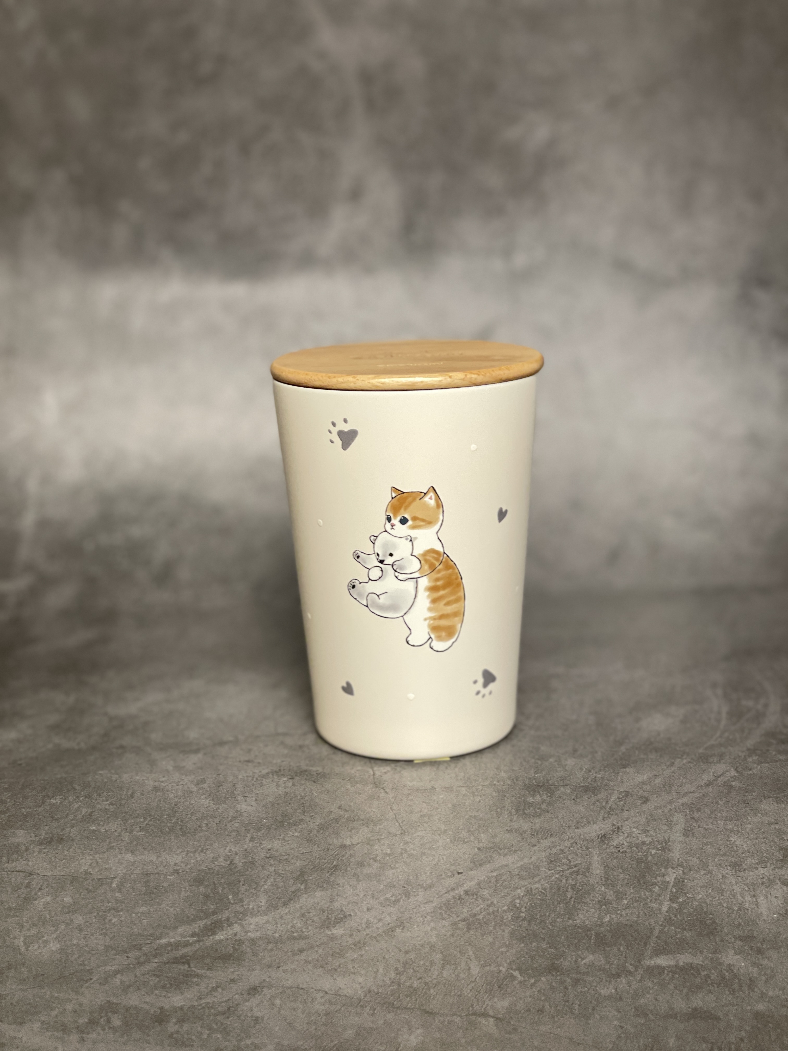 Mofusand 帶蓋不銹鋼保溫杯（日本進口）