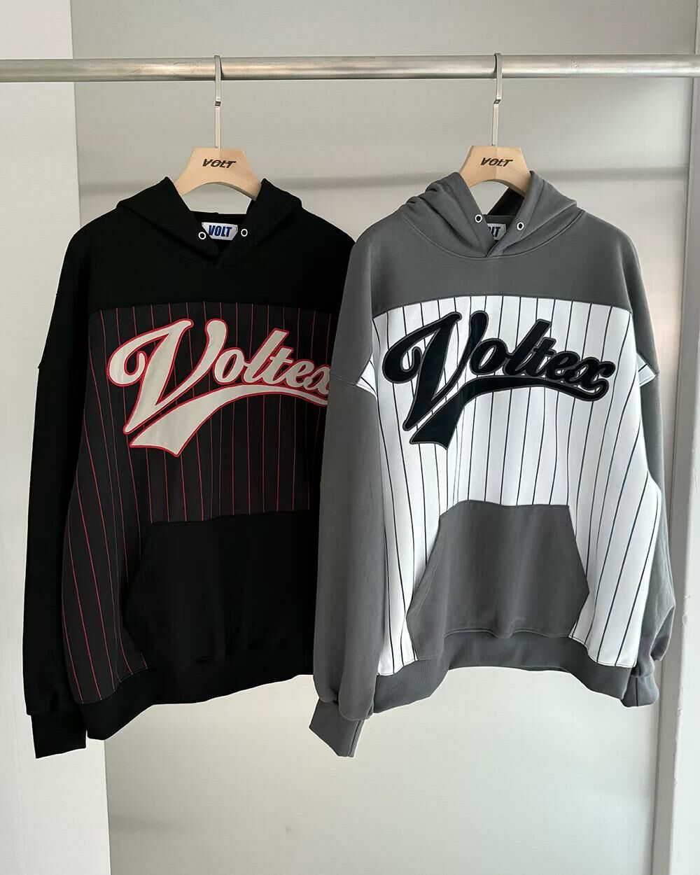 拼直間英文字連帽衛衣 VOLT-080T