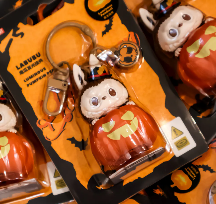 【逢甲 FUZZY】POP MART 泡泡瑪特 LABUBU 南瓜 萬聖節限定 南瓜發光掛飾