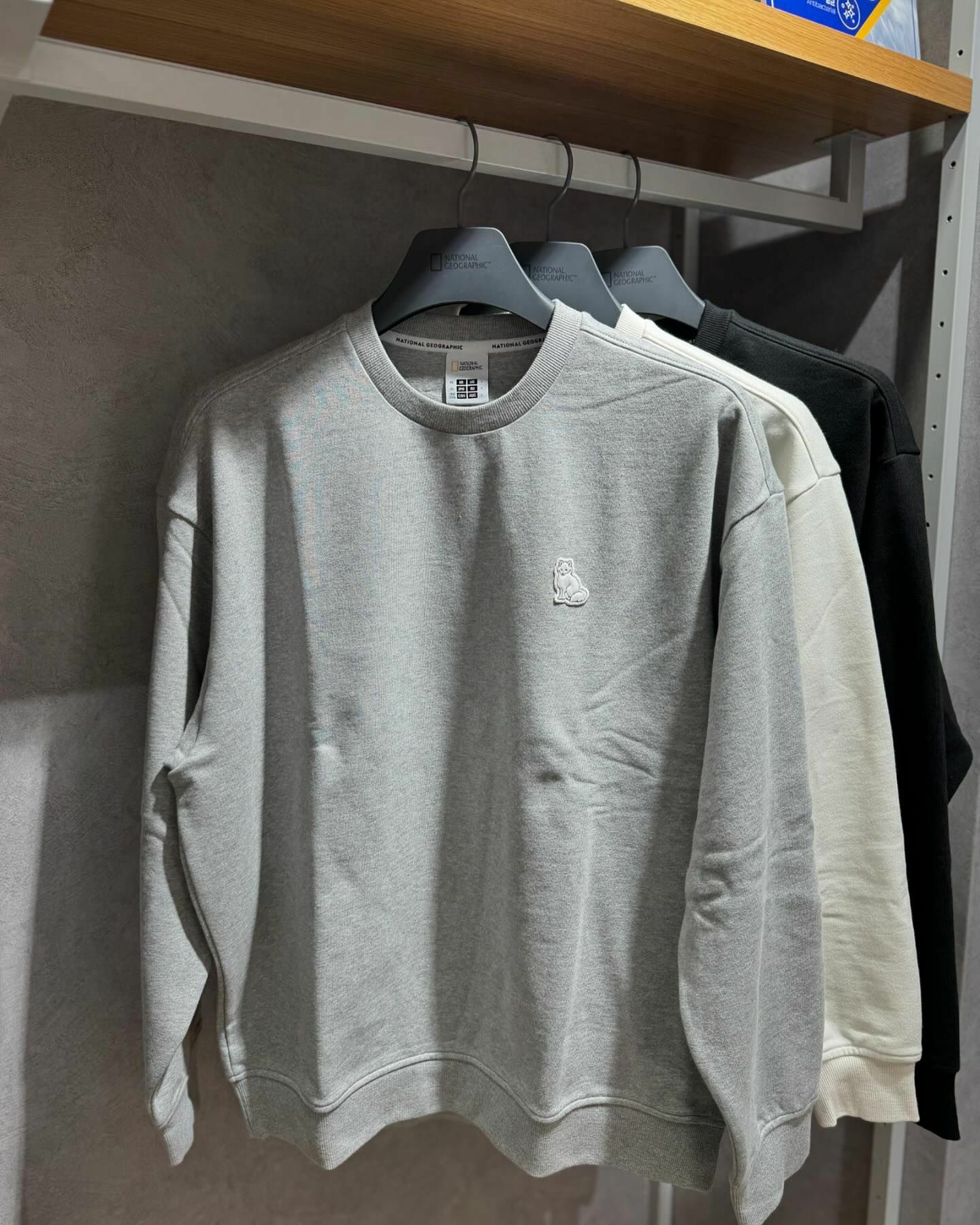 【代購】 NATIONAL GEOGRAPHIC 國家地理 北極狐 動物刺繡 衛衣 長袖 N243USW060