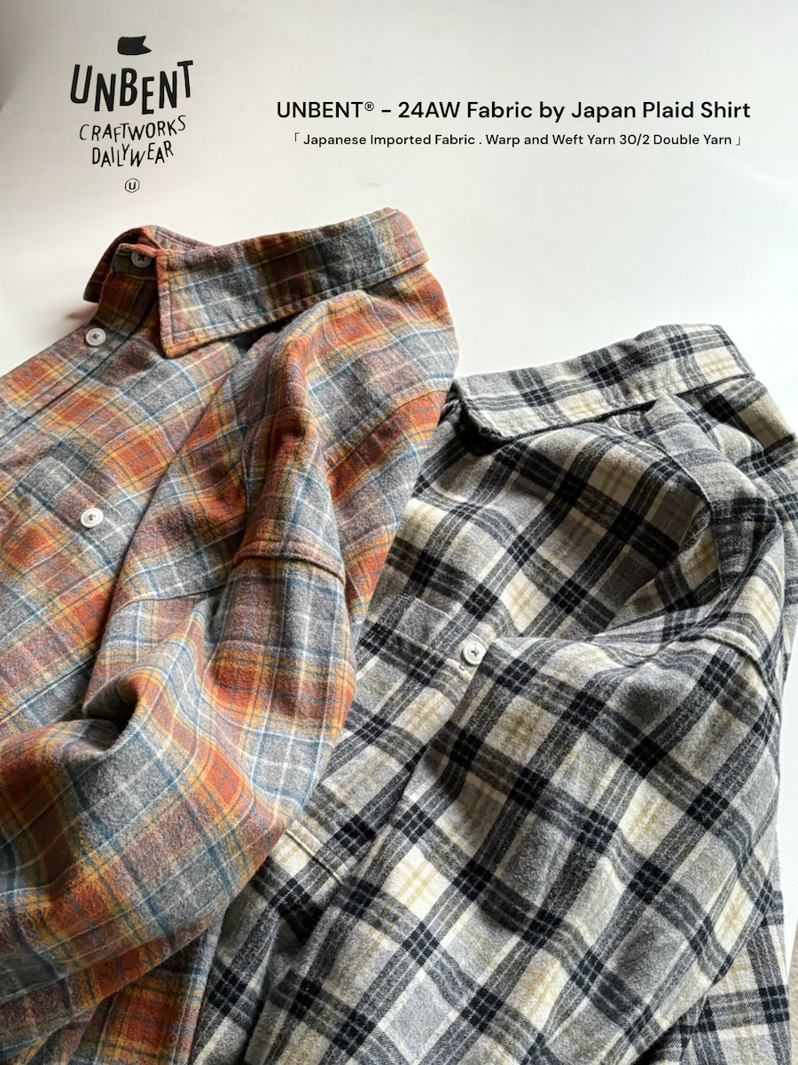 |日本面料 | UNBENT® 24AW 法蘭絨格紋襯衫