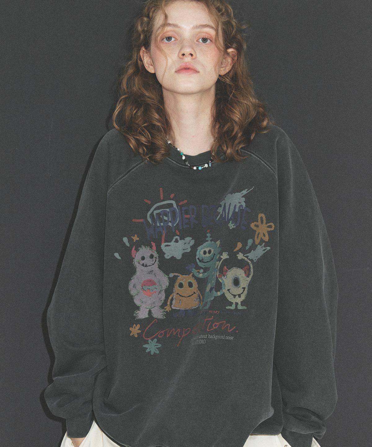 CPGN STUDIO Happy Day Pigment Sweatshirt