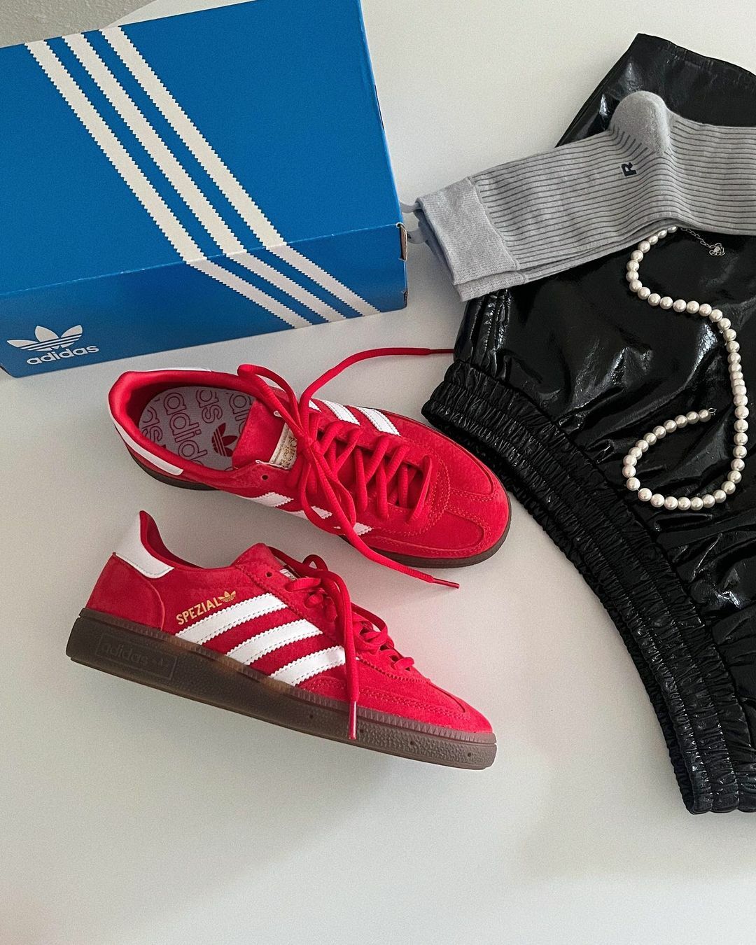 Adidas Originals Handball Spezial 復古紅 焦糖 正紅 復古鞋 FV1227