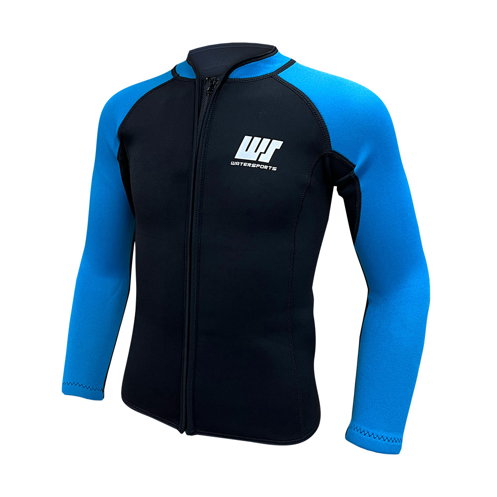 2mm 兒童 SCR 游泳保暖夾克 - 藍/黑
