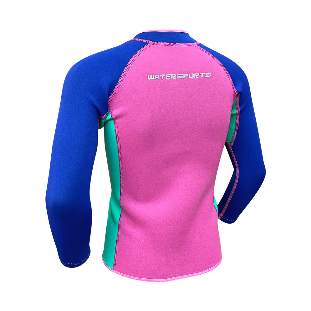 2mm 兒童 SCR 游泳保暖夾克 - 粉紅/紫/湖水綠