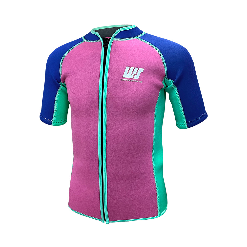 3mm 兒童 SCR 游泳保暖夾克 - 粉紅/紫/湖水綠