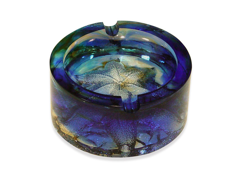 乾坤在握｜海星琉璃煙灰缸收納皿 開運實用雙效裝飾