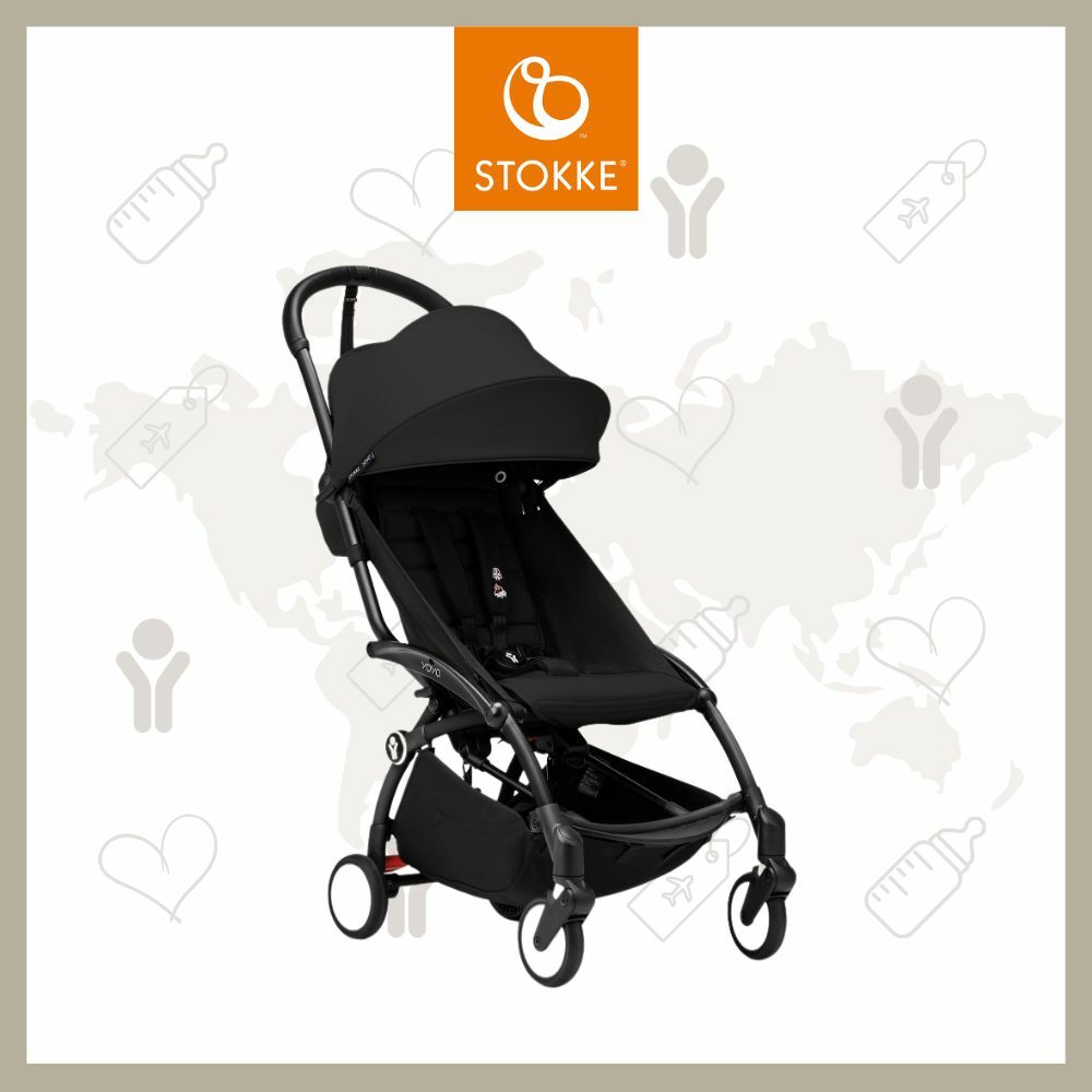*New* Stokke® YOYO³ 6+ Stroller - Black Frame