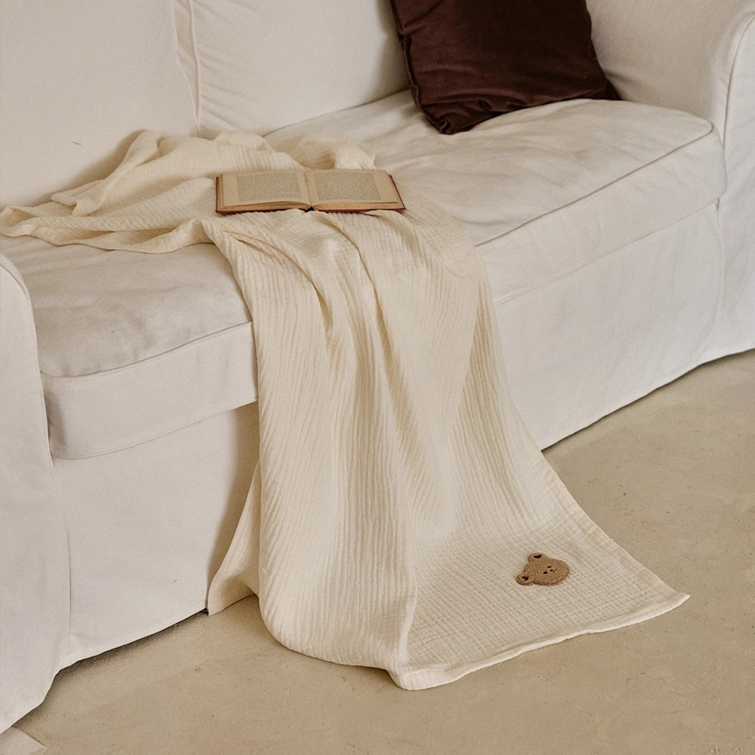 Basic&Pure莫代爾三重棉紗-輕薄蓋毯 (人物版/logo版)