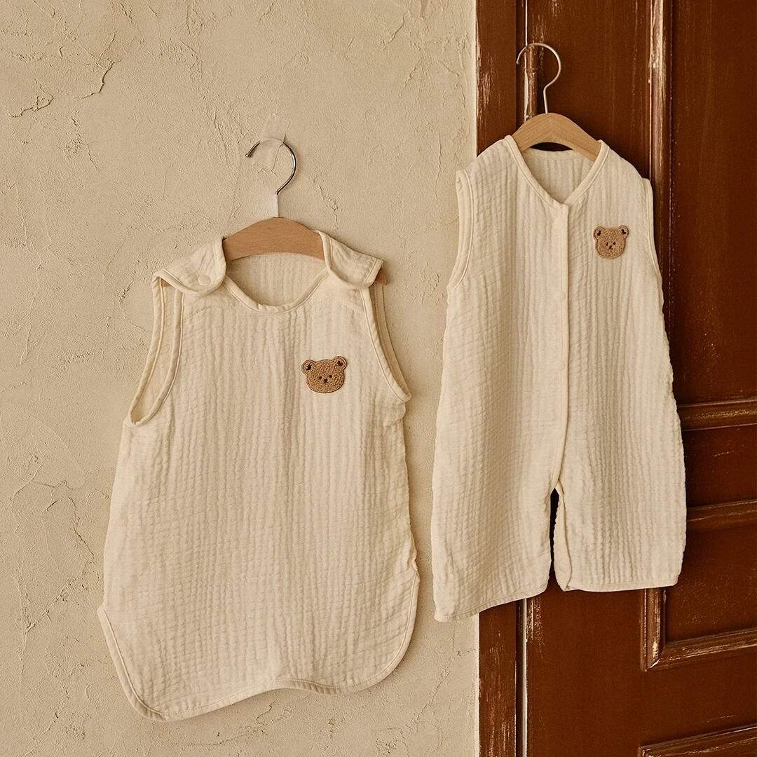 Basic&Pure莫代爾三重棉紗-睡眠馬甲(人物版/logo版)