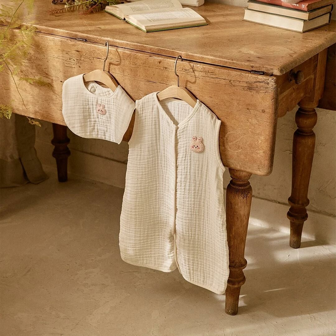 Basic&Pure莫代爾三重棉紗-自由伸展連體睡袋(人物版/logo版)