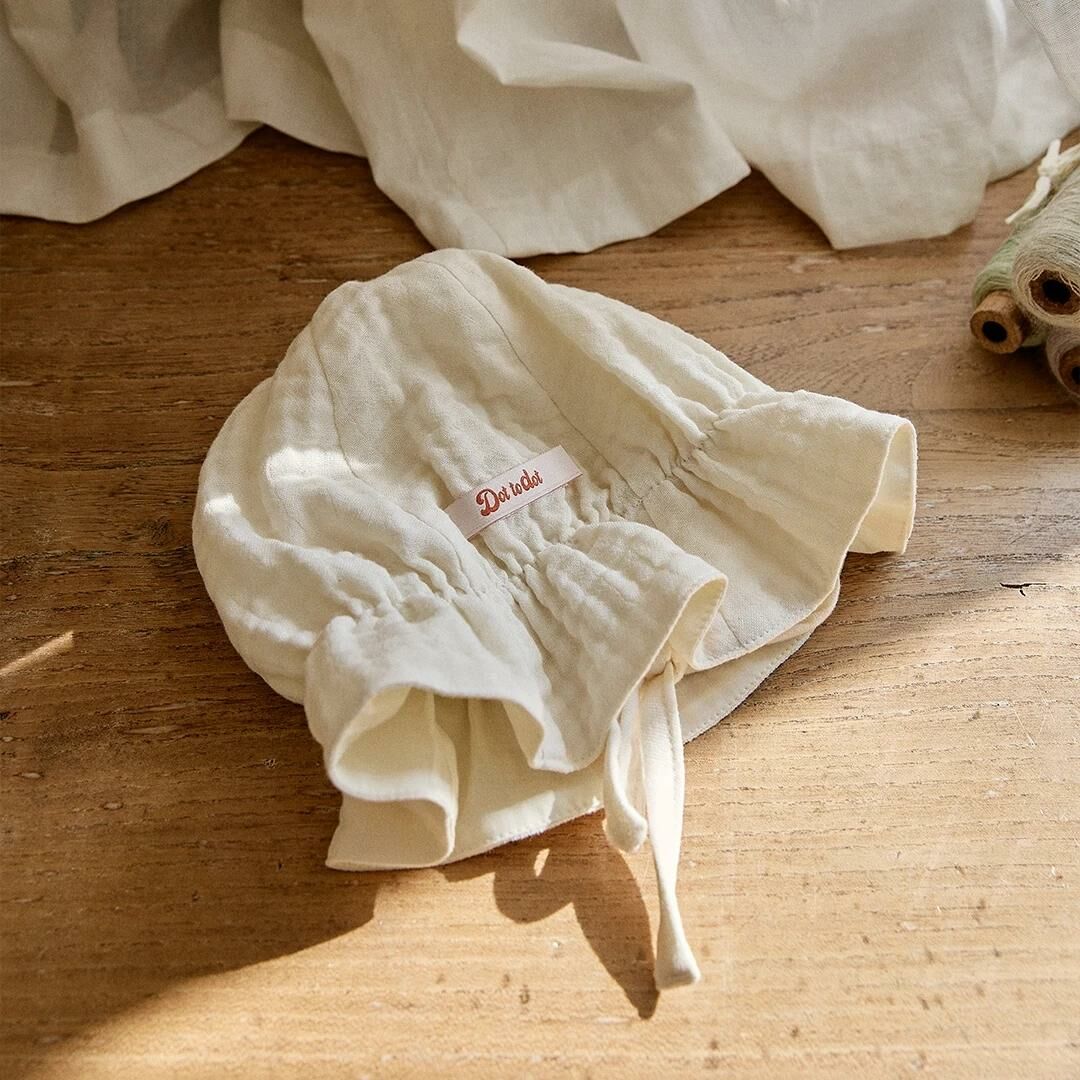 Basic&Pure莫代爾三重棉紗-泡泡波奈特帽(人物版/logo版)