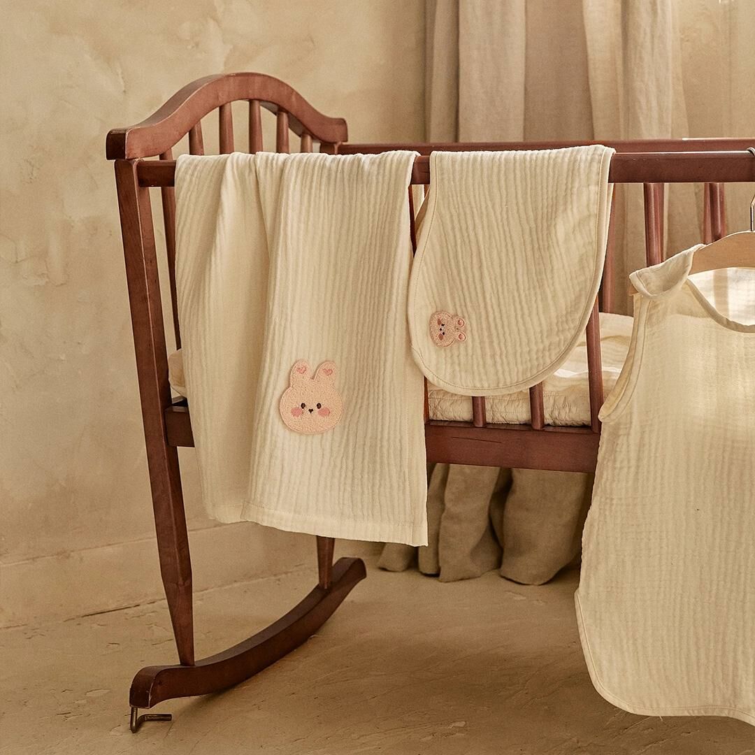 Basic&Pure莫代爾三重棉紗-肩部咬咬巾(人物版/logo版)