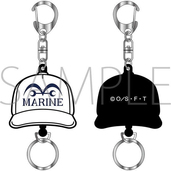 4550621242793 MOVIC 預訂2025/2月 ONE PIECE　帽子型ラバーリールキーホルダー／海軍