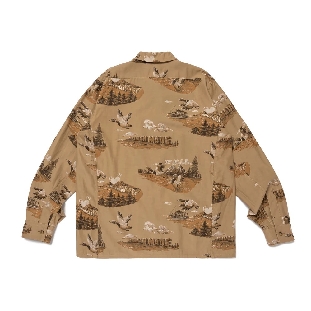 HUMAN MADE 2024 A/W PRINTED SHIRT - BEIGE PRE ORDER ITEM (預訂中)