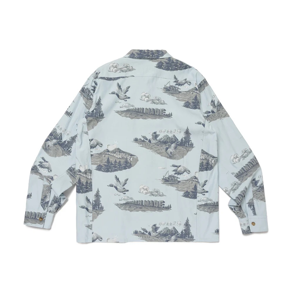 HUMAN MADE 2024 A/W PRINTED SHIRT - BLUE PRE ORDER ITEM (預訂中)