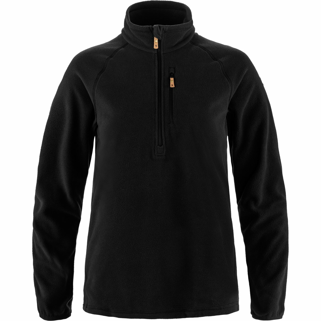 Fjallraven 瑞典北極狐 Ovik Lite Fleece Half Zip W 女款 半門襟夾克 刷毛外套 中層刷毛衣 FR 14600199-550 黑 [HappyOutdoor]