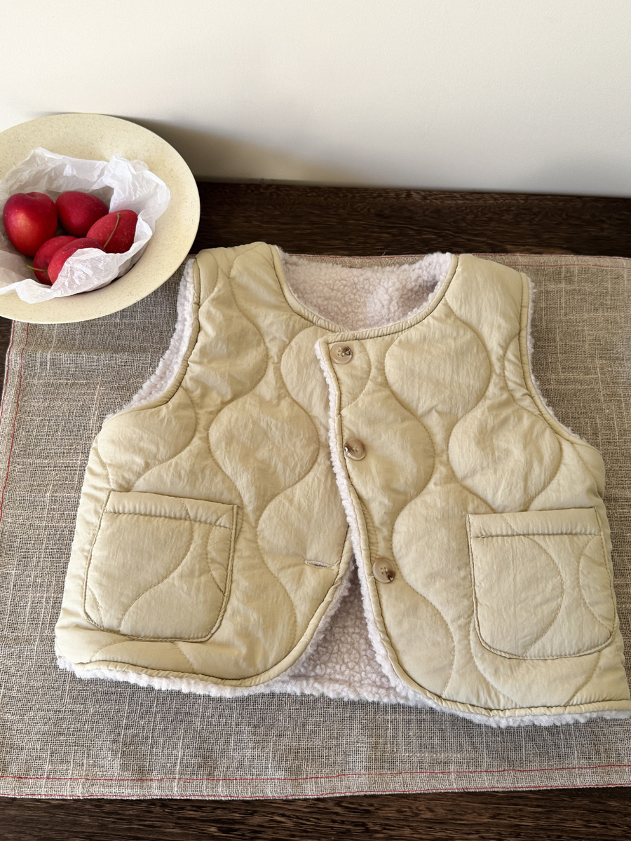 雙面穿夾棉保暖背心