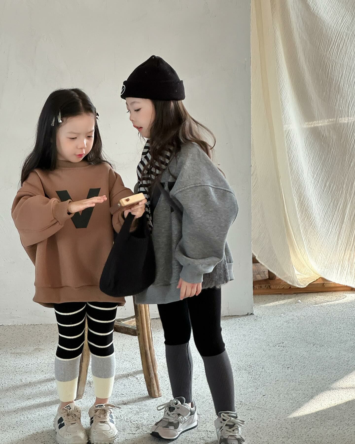 針織拼接內搭褲