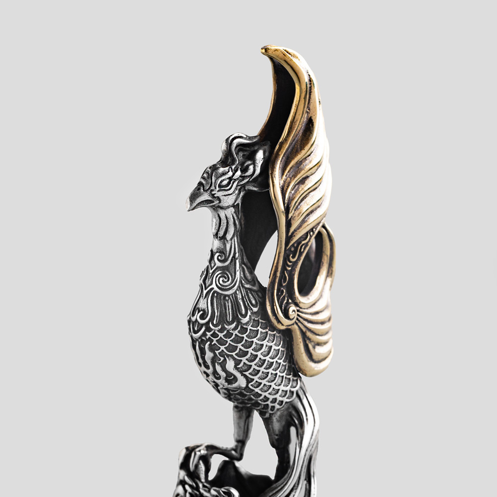 貴金属　純銀（刻印） 龍紋　鍔 鍔 無銘 京金工 刻印散図鍔(TU-040423)｜刀・日本刀の販売なら