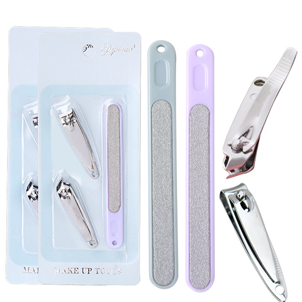 韓國JK 新款美甲修甲工具3件套裝 指甲剪 指甲鉗 指甲銼 修甲工具套裝(顏色隨機) J0878