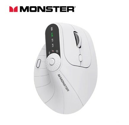 Monster M2 Pro 無線垂直滑鼠 - White