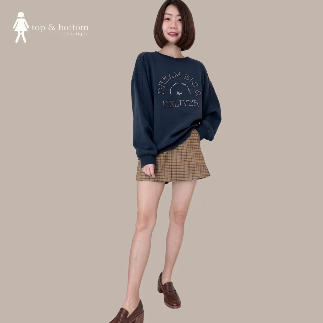 HIGH WAISTED SHORT PLAID SKORT