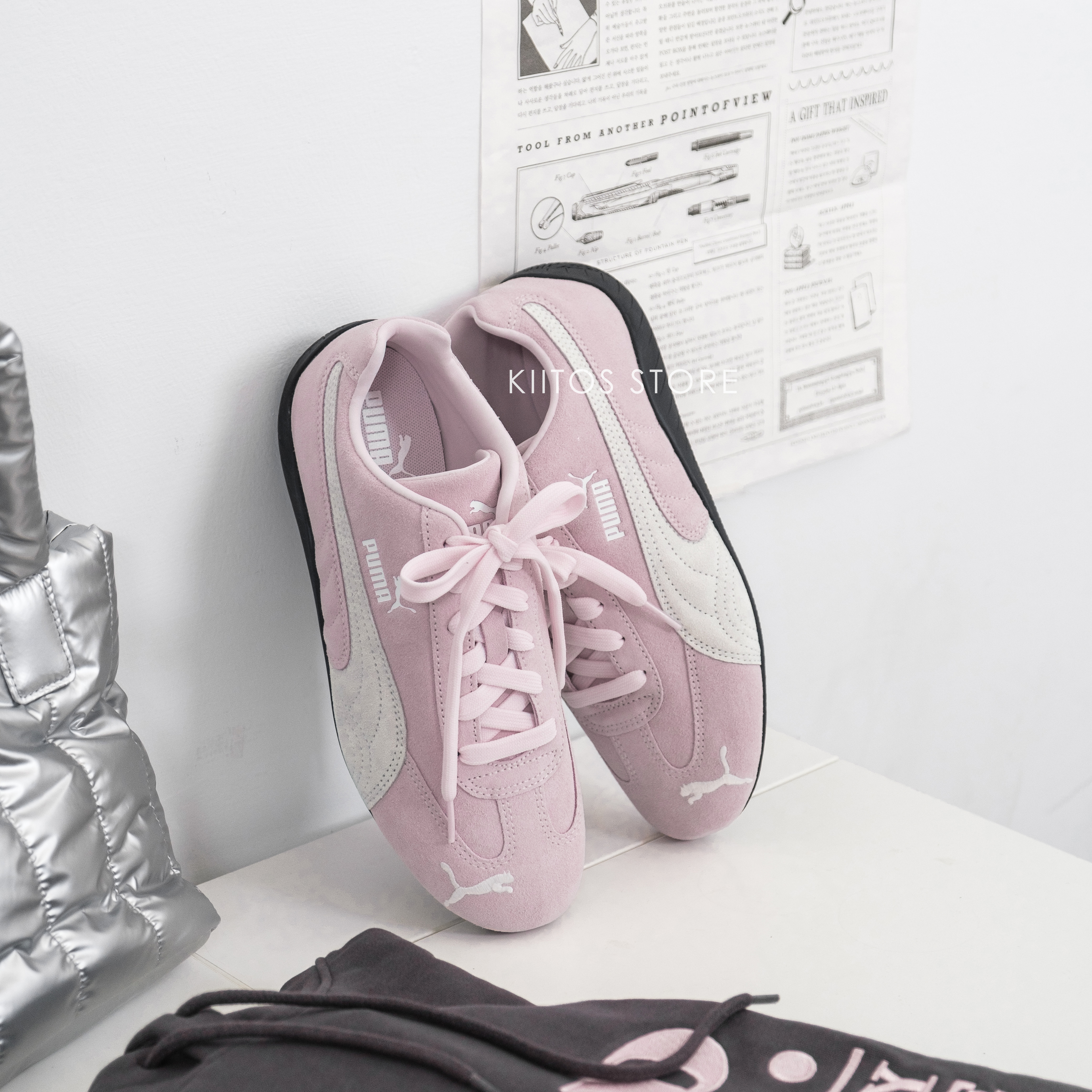 【現貨】 PUMA Speedcat OG 復古 粉白 黑粉 賽車鞋 398846