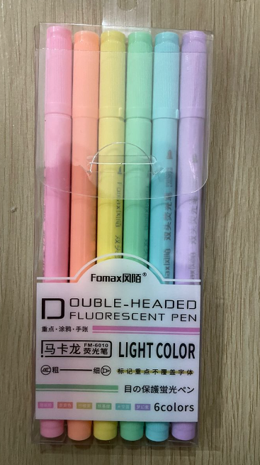双头荧光笔 6支